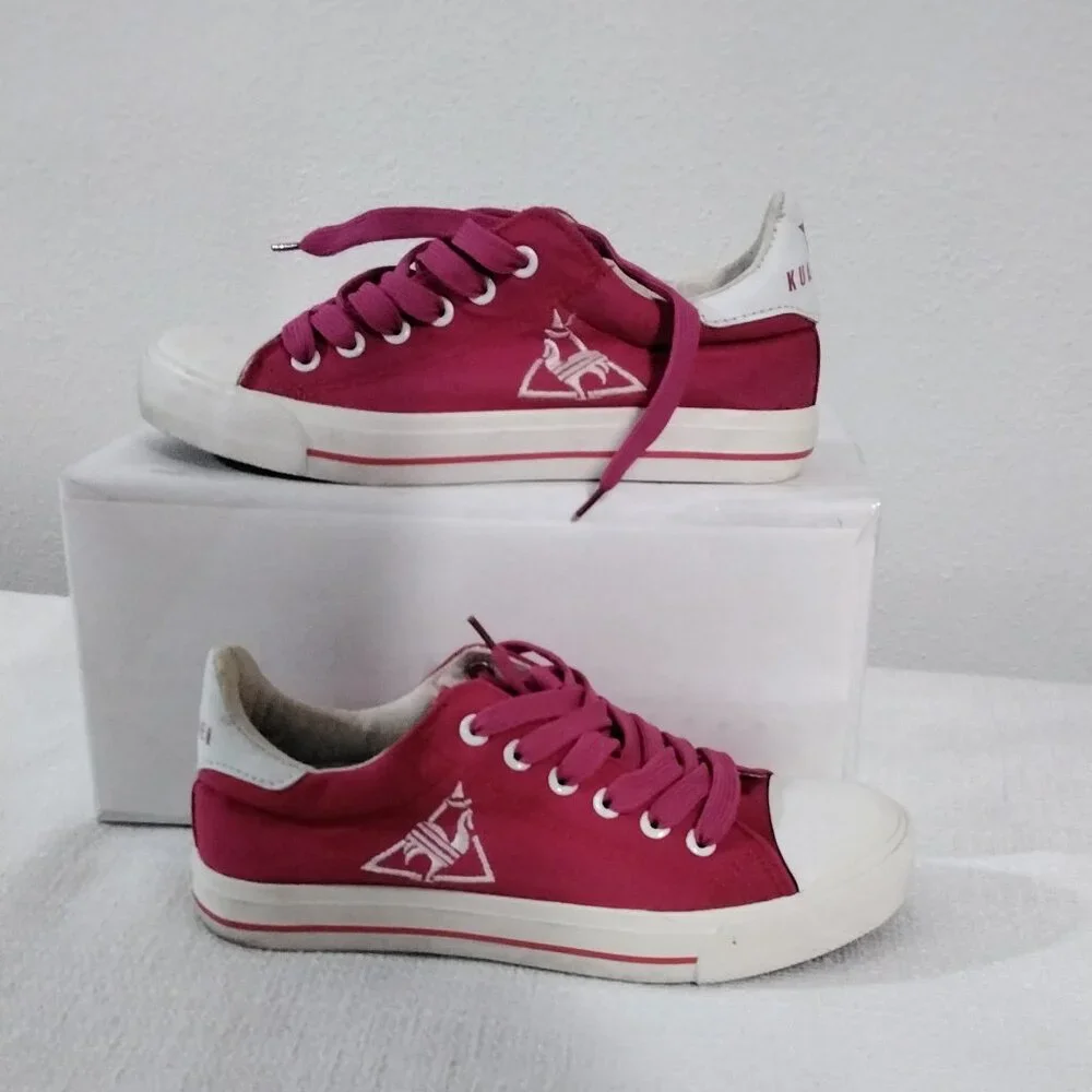 kuan bei Women Sneakers Canvas Size 7.5 Fushia Size 38 Europe - Picture 14 of 16